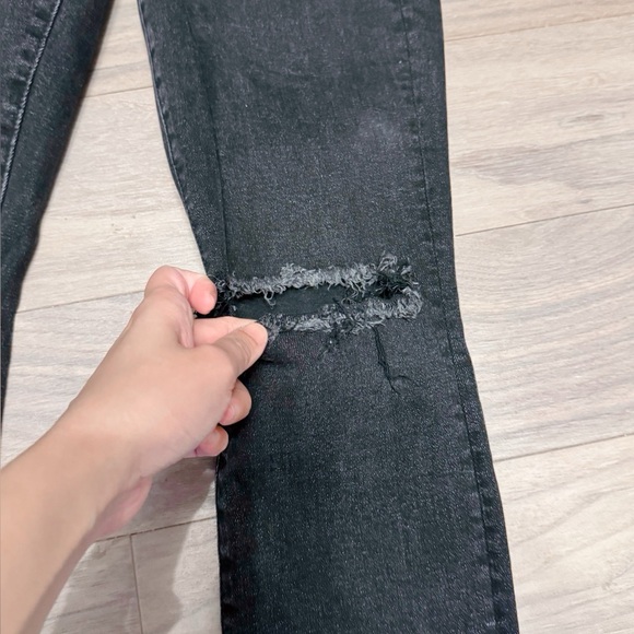 Mother High Waist Dragged Ankle Fray lace Jeans - Picture 5 of 8